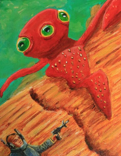 Pulp Cover A cover for Nebula Sci-fi magazine