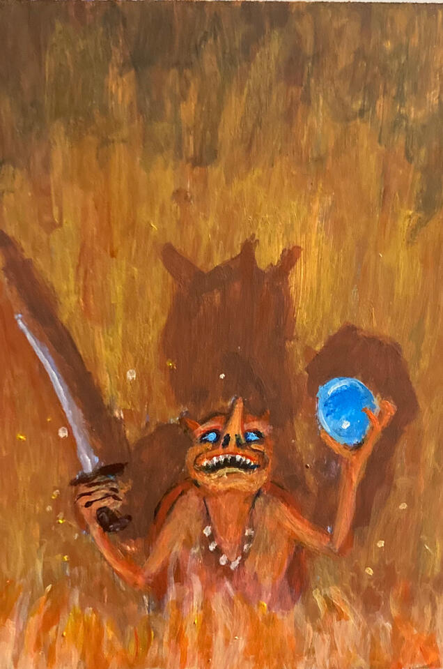 Painted token for Magic: The Gathering