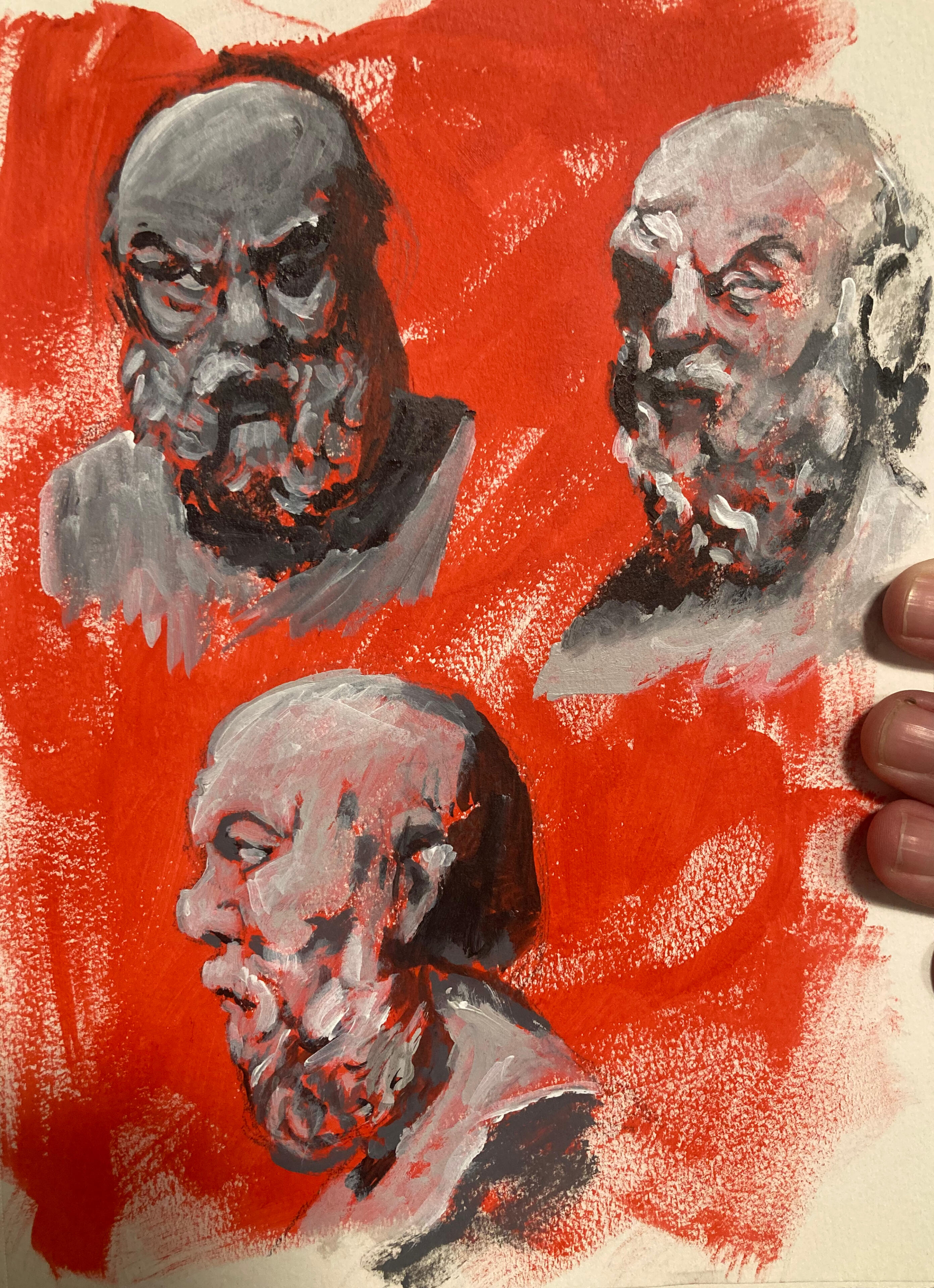 Painted Sketches of Socrates Painted Sketches of Socrates